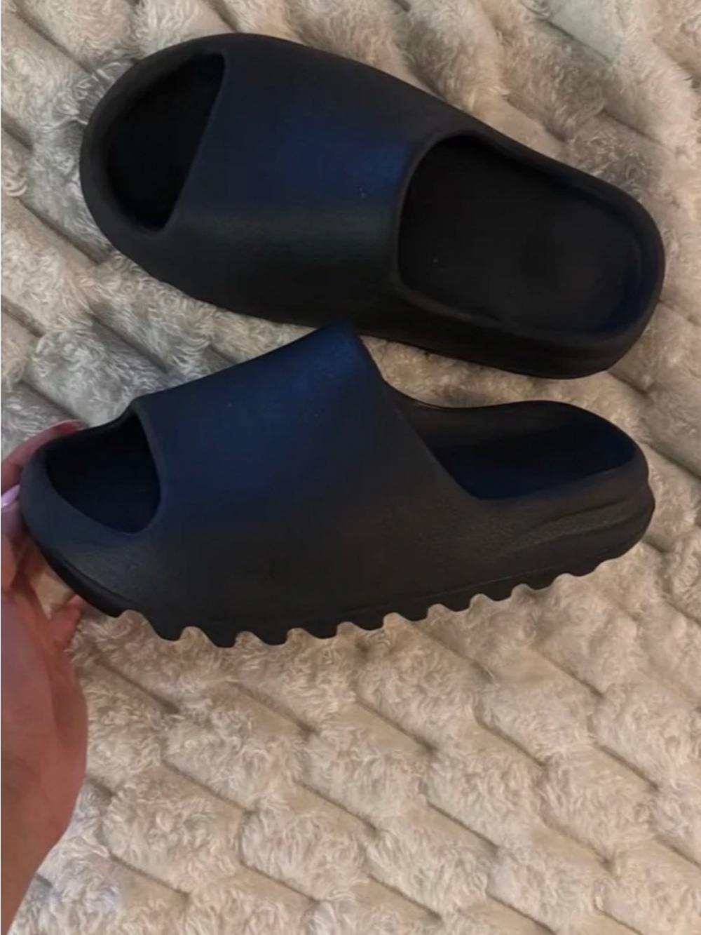 Yeezy Slide Sandals in Black